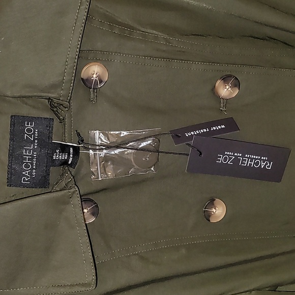 Rachel Zoe Forest Maxi Hooded  Trench Coat - Picture 8 of 15